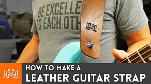 Making a Leather Guitar Strap // Leatherworking