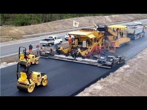 5 World's Fastest Modern Road Construction Machines - Amazing Extreme Asphalt Paving Machine