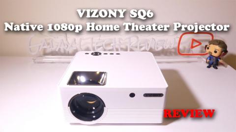 VIZONY SQ6 Native 1080p Home Theater Projector REVIEW