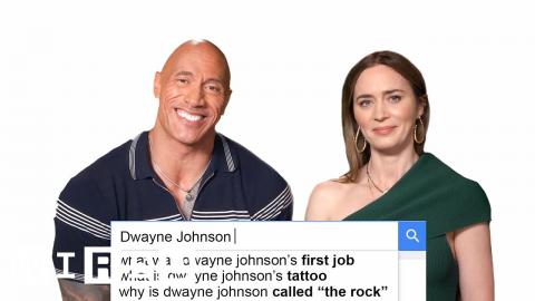 Emily Blunt & Dwayne Johnson Answer The Web's Most Searched Questions | WIRED