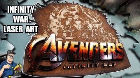 Avengers Infinity War Laser Cut and 3D Printed Logo #LOGOSTOLIFE