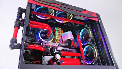 INSANE CUSTOM WATER COOLED PC BUILD - Lian Li Lancool Time Lapse