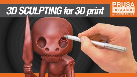 3D sculpting - Modeling characters and organic shapes for 3D printing