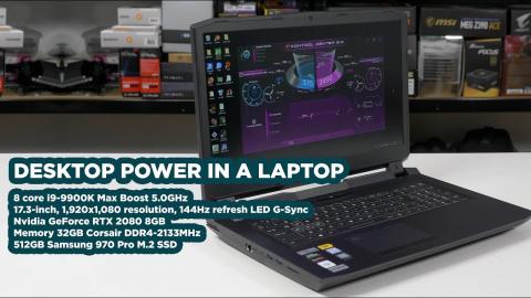 PCSpecialist Octane VI RTX Laptop with FULL FAT desktop 9900k / RTX 2080 at £2,599