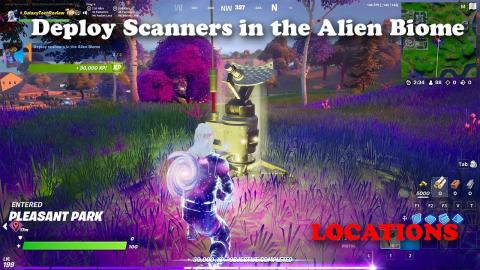 Deploy Scanners in the Alien Biome Locations - Fortnite