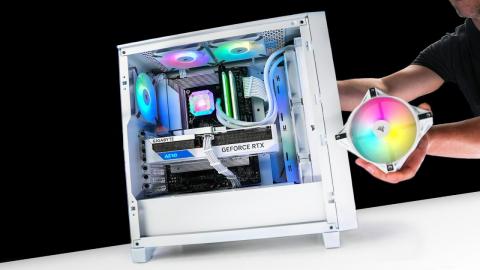 Whiteout Wonder | Corsair 3000D Airflow + RTX 4070 ti