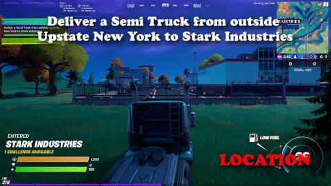 Deliver a Semi Truck from outside Upstate New York to Stark Industries - Location