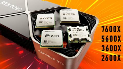 RTX 4090 Trashes Old Ryzen CPUs - 2600X to 7600X Tested