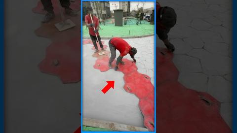 Make Any Pattern On Concrete With This ???????? #new #yt #ytshorts #satisfying #technology #skills #