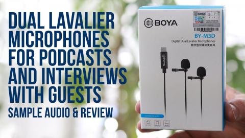 BOYA BY-M3D Dual microphone for podcast and interviews with guests! Giveaway competition Included