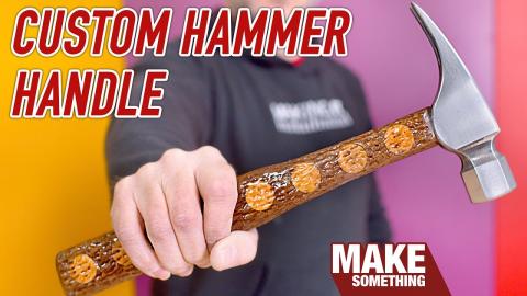Replacing and making a hammer handle. Easy woodworking project.