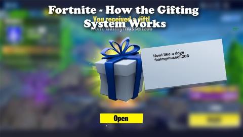 Fortnite - How the Gifting System Works!