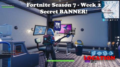 Fortnite - Season 7 - Week 2 - Secret BANNER Location and Loading Screen