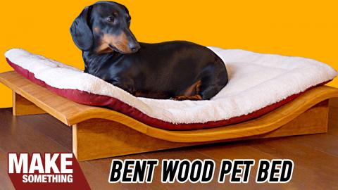 How to Make a Curvy Dog Bed by Bending Plywood