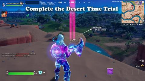 Complete the Desert Time Trial Fortnite
