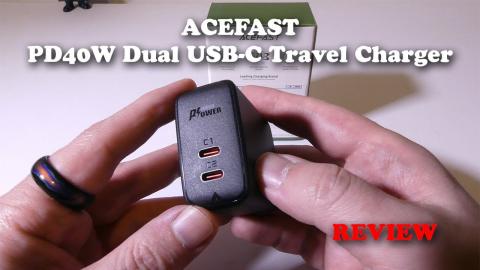 ACEFAST PD40W Dual USB-C Travel Charger REVIEW