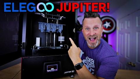 Elegoo Jupiter Kickstarter Resin 3D Printer | Initial Look!