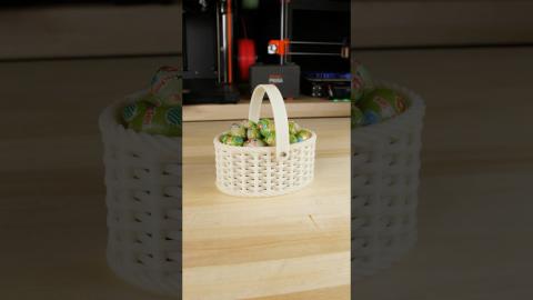 Happy Easter from Prusa Research | Woven Basket | JamesThe Printer | 3D Printing Ideas
