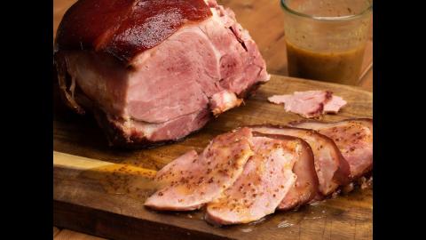 The Big Easy Ham with Maple Mustard Sauce | Char-Broil®