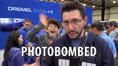 Photobombed at the Dremel Digilab Booth at Bay Area Maker Faire #BAMF2018