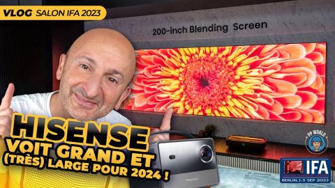 VLOG 4K : Hisense Voit GRAND et LARGE Pour 2024 ! (Laser TV, Vidéoprojecteurs, TV)
