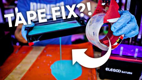 Can you fix a FEP with Tape? Resin 3D Printing Test!