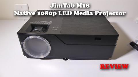 JIMTAB M18 Native 1080P LED Media Projector REVIEW - 1080p Native IS Worth it!