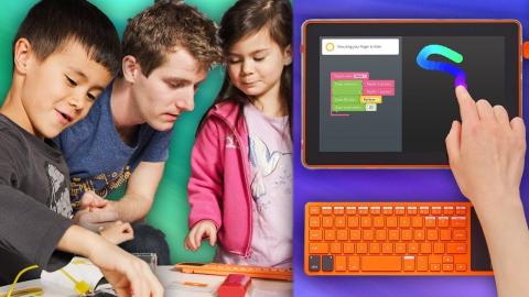 Building a Tablet PC with my kids! - Kano Computer Kit Touch Showcase