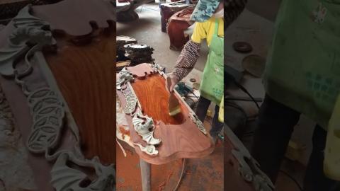 Satisfying Experience Turning Wood To Table????????????????#satisfying #shorts