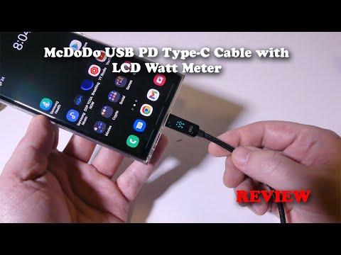 McDoDo USB PD Type-C Cable with LCD Watt Meter REVIEW