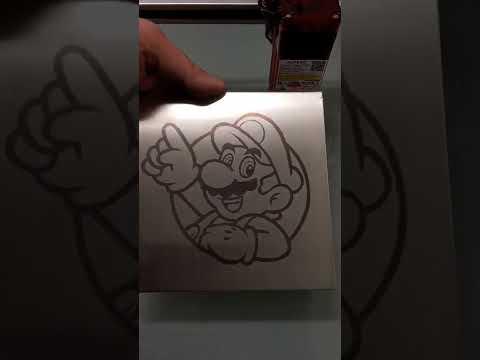  Metal Mario on the Ortur Aufero Laser 2.