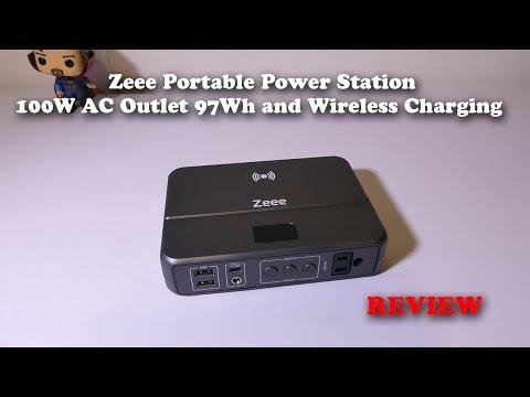 Zeee Portable Power Station with 100W AC Outlet and Wireless Charging REVIEW
