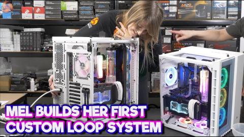 FIRST CUSTOM LOOP GAMING PC Build - LEO teaches MELISSA!