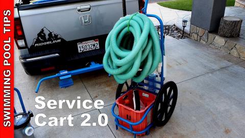 Pool Service Cart 2.0 by Advantage Manufacturing - Bring Everything Back to Your Stop at One Time!