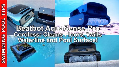 Beatbot AquaSense Pro Cordless Robot Cleans Floors, Walls, Waterline, and Surface!