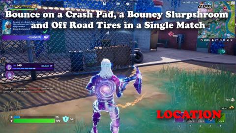 Bounce on a Crash Pad, a Bouncy Slurpshroom, and Off Road Tires in a Single Match LOCATION