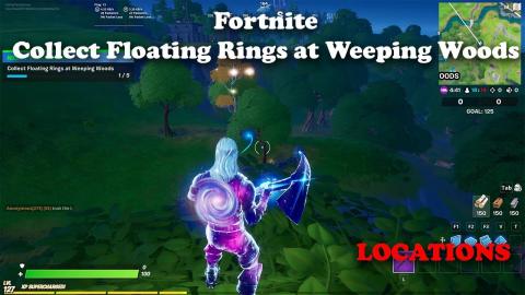 Fortnite - Collect Floating Rings at Weeping Woods LOCATIONS