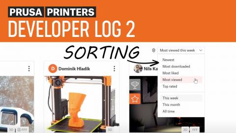 PrusaPrinters.org Developer Log 2 - Popularity by week/month, contest page and badges, new filters