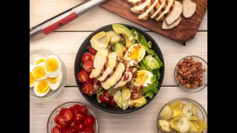 Paleo Grilled Chicken Caesar Cobb Salad Recipe | Char-Broil®