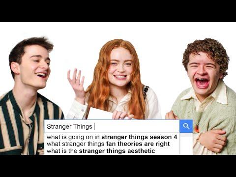 Sadie Sink, Noah Schnapp & Gaten Matarazzo Answer the Web’s Most Searched Questions | WIRED