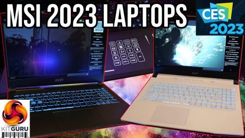 CES 2023: MSI laptop showcase