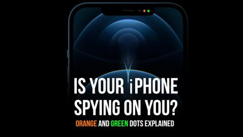 What are the orange and green dots on your iPhone - IOS 14 update.