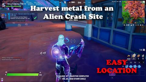 Harvest metal from an alien crash site EASY LOCATION