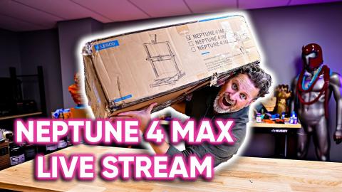 Elegoo Neptune 4 Max Live Stream Unboxing & Setup
