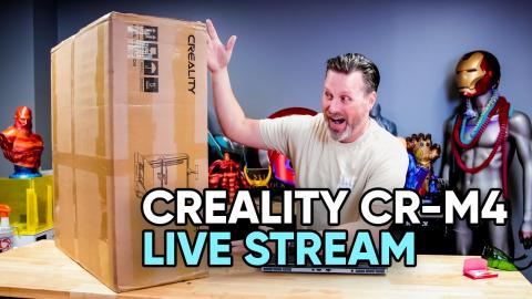 HUGE Creality CR-M4 3D Printer Live Stream Unboxing / Setup