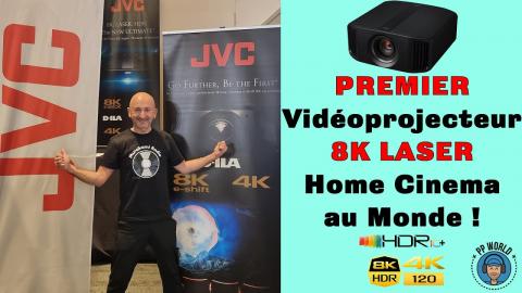JVC : PREMIER Vidéoprojecteur LASER 8K Home Cinema au MONDE (avec Gaming en 120 FPS)
