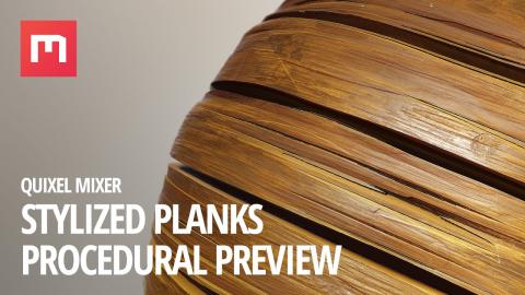 Stylized Planks with Mixer: Procedural Preview