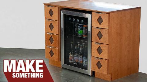 Making a Custom Beverage Bar and Cabinet | Woodworking Project