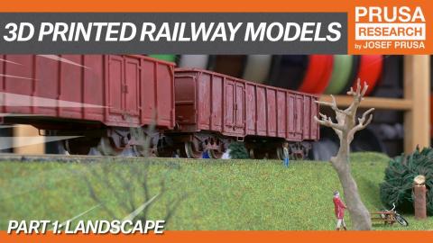 3D printed railway models, part I: Landscape