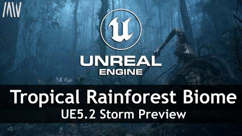 MAWI Tropical Rainforest | Unreal Engine 5.2 | Storm Preview #unrealengine #UE5 #gamedev